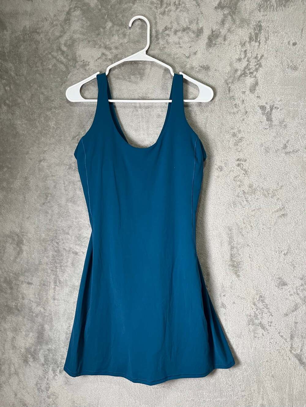 Athleta Salutation Strappy Dress Teal Blue Athletic Tennis Workout Large Tall